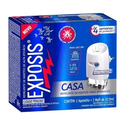 Repelente Elétrico Líquido Exposis Casa Bivolt + Refil 32,9ml