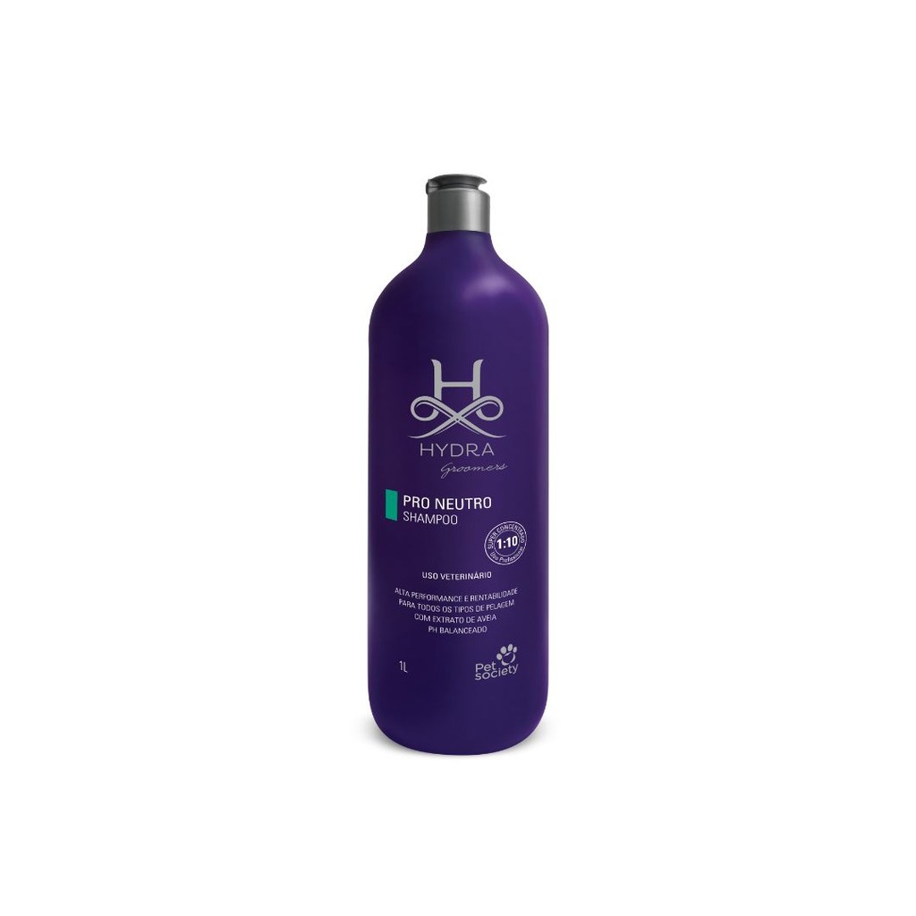 Shampoo Pet Cães Gatos Neutro Hydra Groomers 1L Diluição 1:10