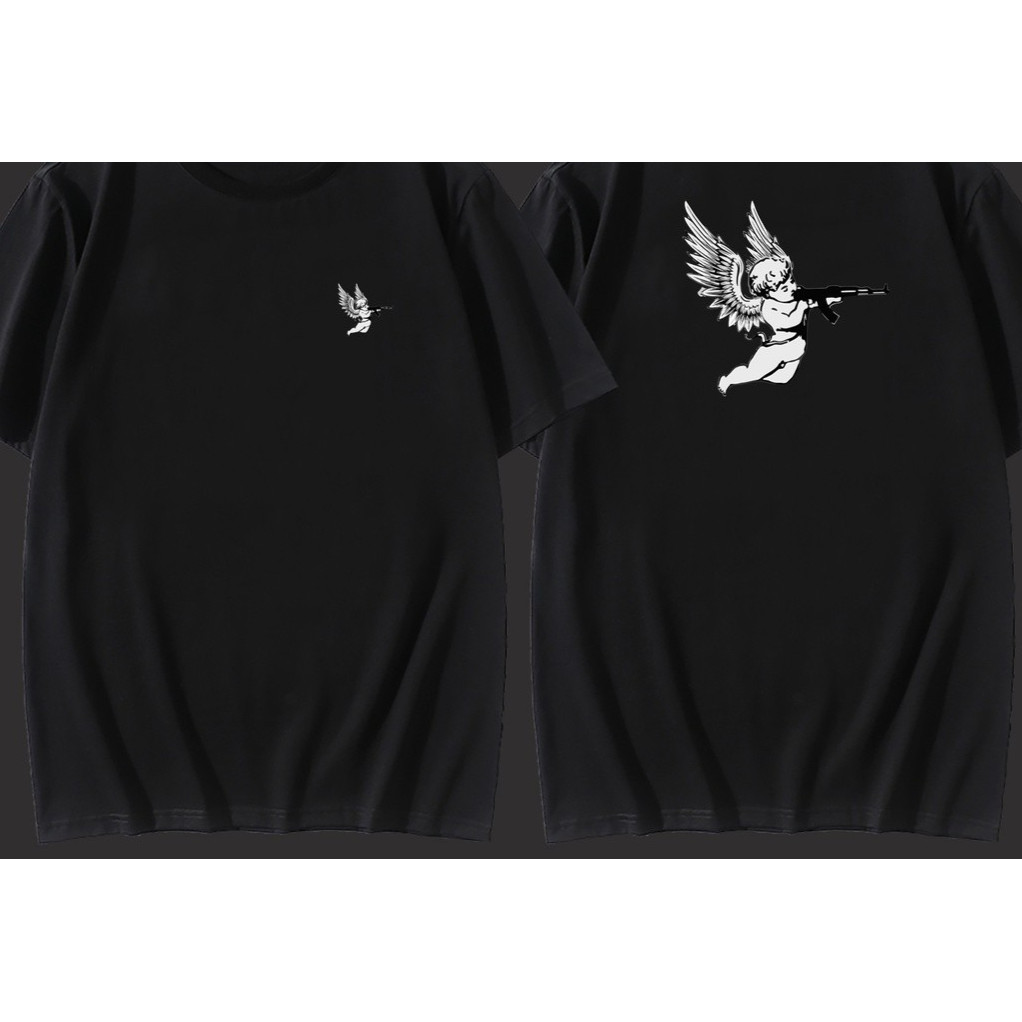 Camiseta Anjo Hiphop Rap Unissex Plus Size