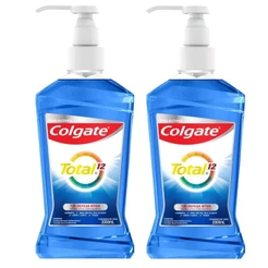 Kit Enxaguante Bucal Colgate Total Clean Mint 2L com 2 unidades