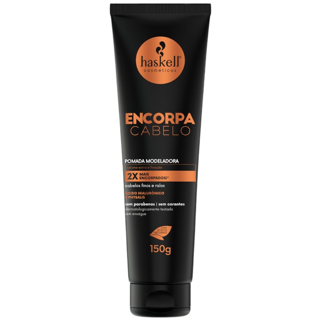 Pomada Modeladora Encorpa Cabelo Volume Extra e Fixação 150g Haskell