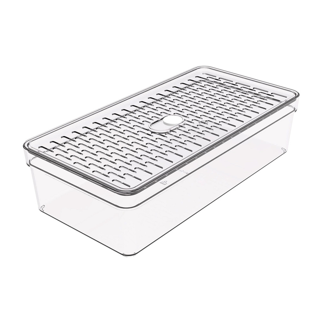 Organizador Hermético De Geladeira Médio Transparente - Crippa