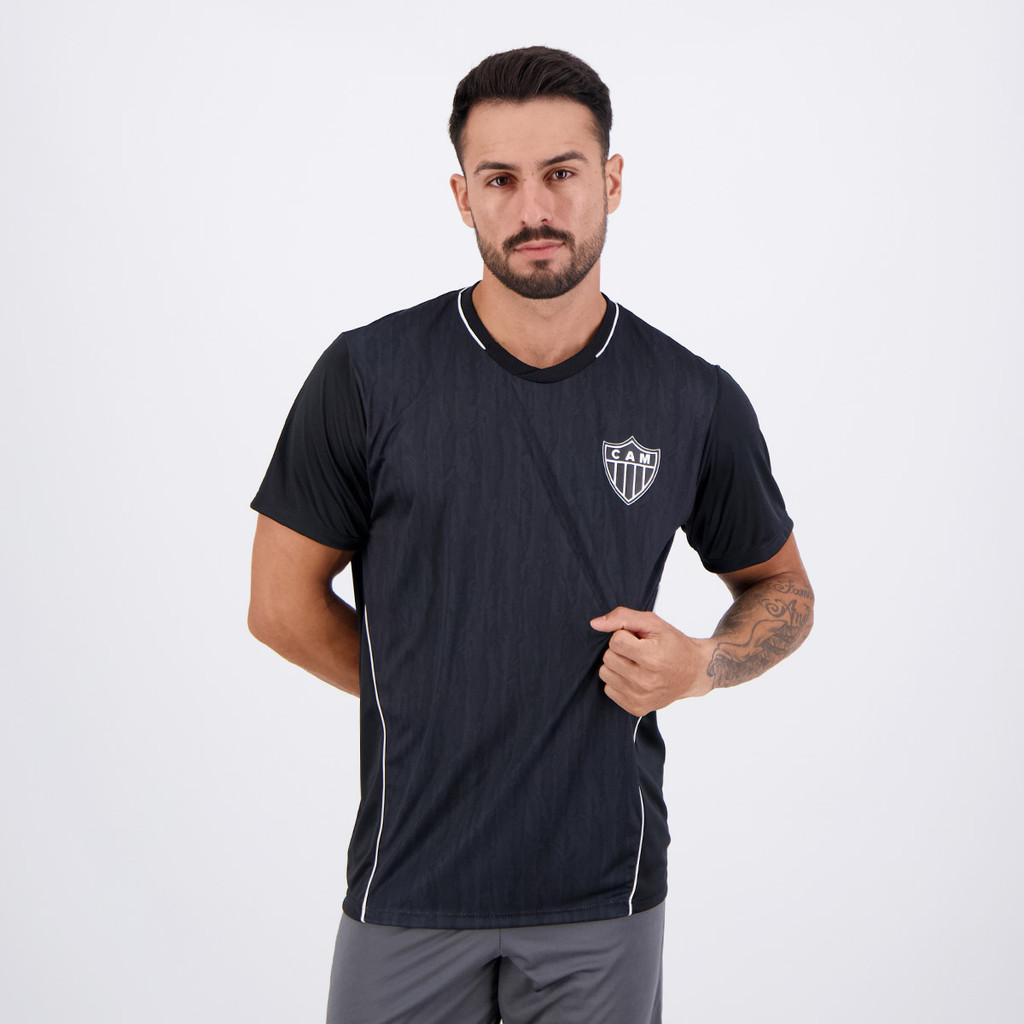 Camisa Atlético Mineiro Arctic Preta em Oferta na Shopee