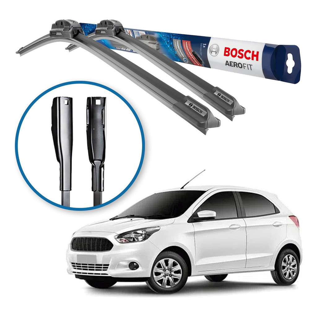 Palheta De Limpador Parabrisa Bosch Novo Ford Ka 2014 A 2021