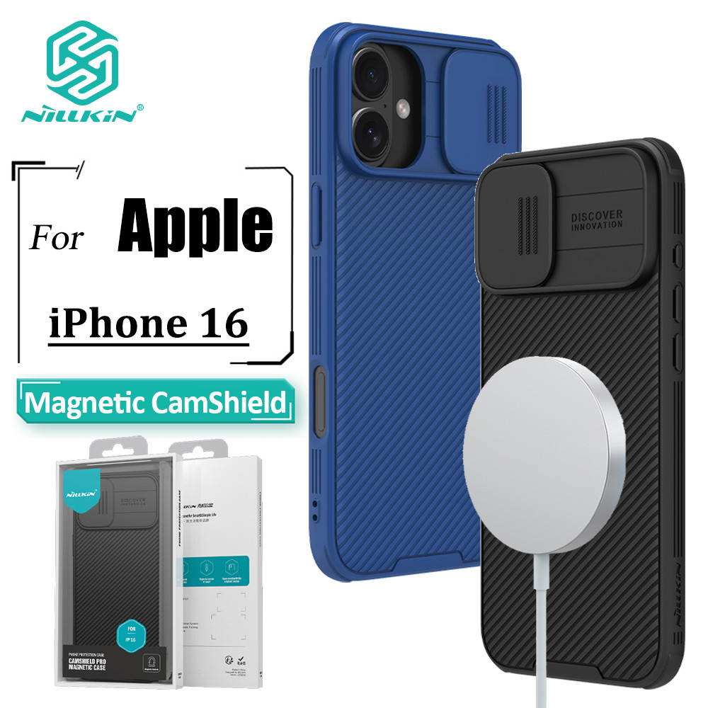 Nillkin CamShield Pro Capa De Telefone Magnética Para iPhone 16 Proteção Deslizante De Câmera PC Rígido + TPU Traseira À em Oferta na Shopee
