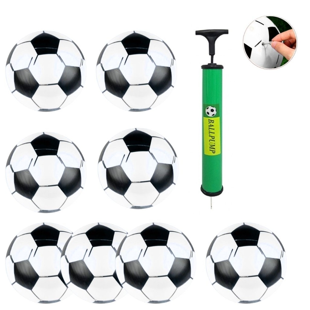 Kit 40 Bolas Vinil Pingo Dente De Leite Futebol Praia Piscina Com Bomba
