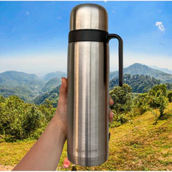 Garrafa Térmica Quente/frio Madri 950ml 100% Inox Com Bico