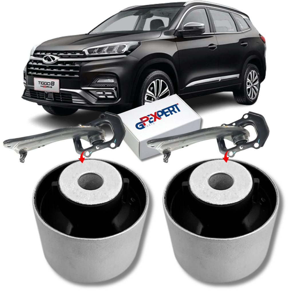 KIT 02 BUCHAS FACÃO SUSPENSÃO TRASEIRA TIGGO 8 2019 2020 2021 2022 2023 2024