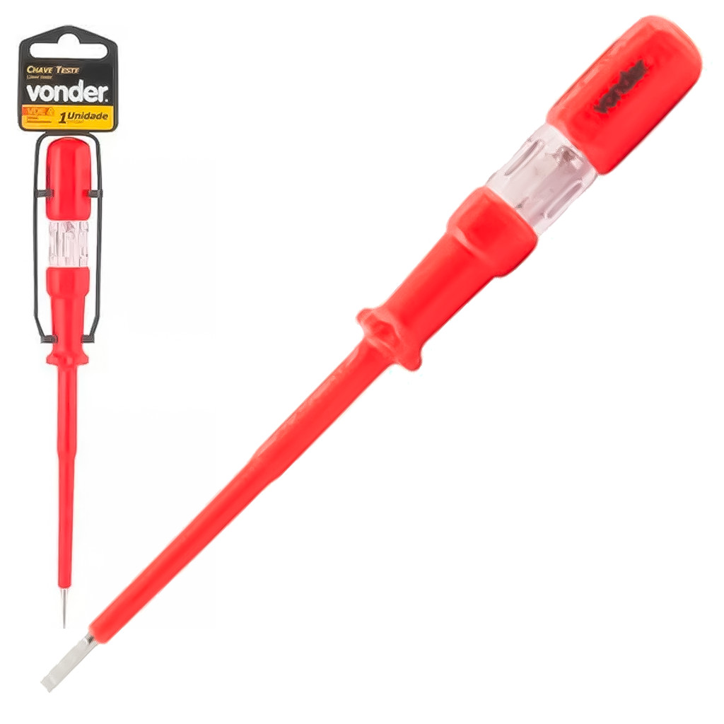 Chave De Teste Energia Elétrica Tipo Fenda Profissional Isolada 125 - 250v VDE Profissional em Oferta na Shopee