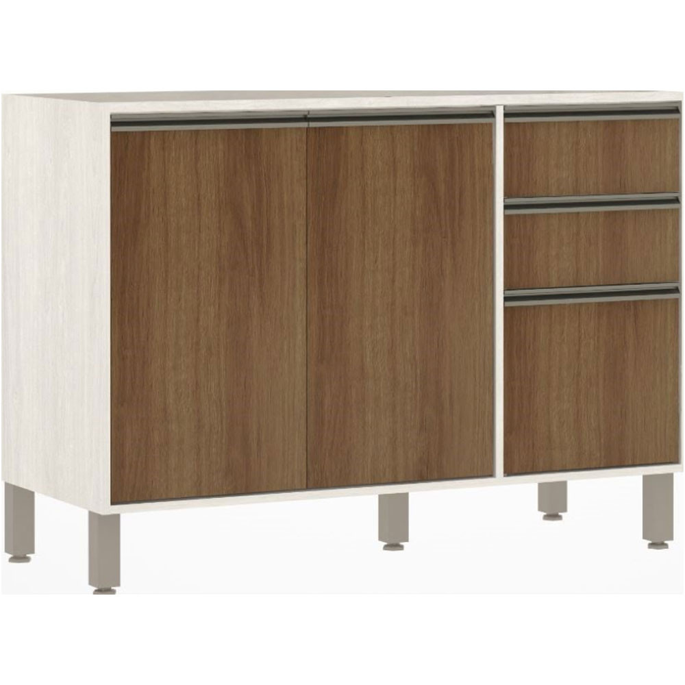 Balcão Luciane Linea 1,20m 2pt 3gv  Lin 702/222 em Oferta na Shopee