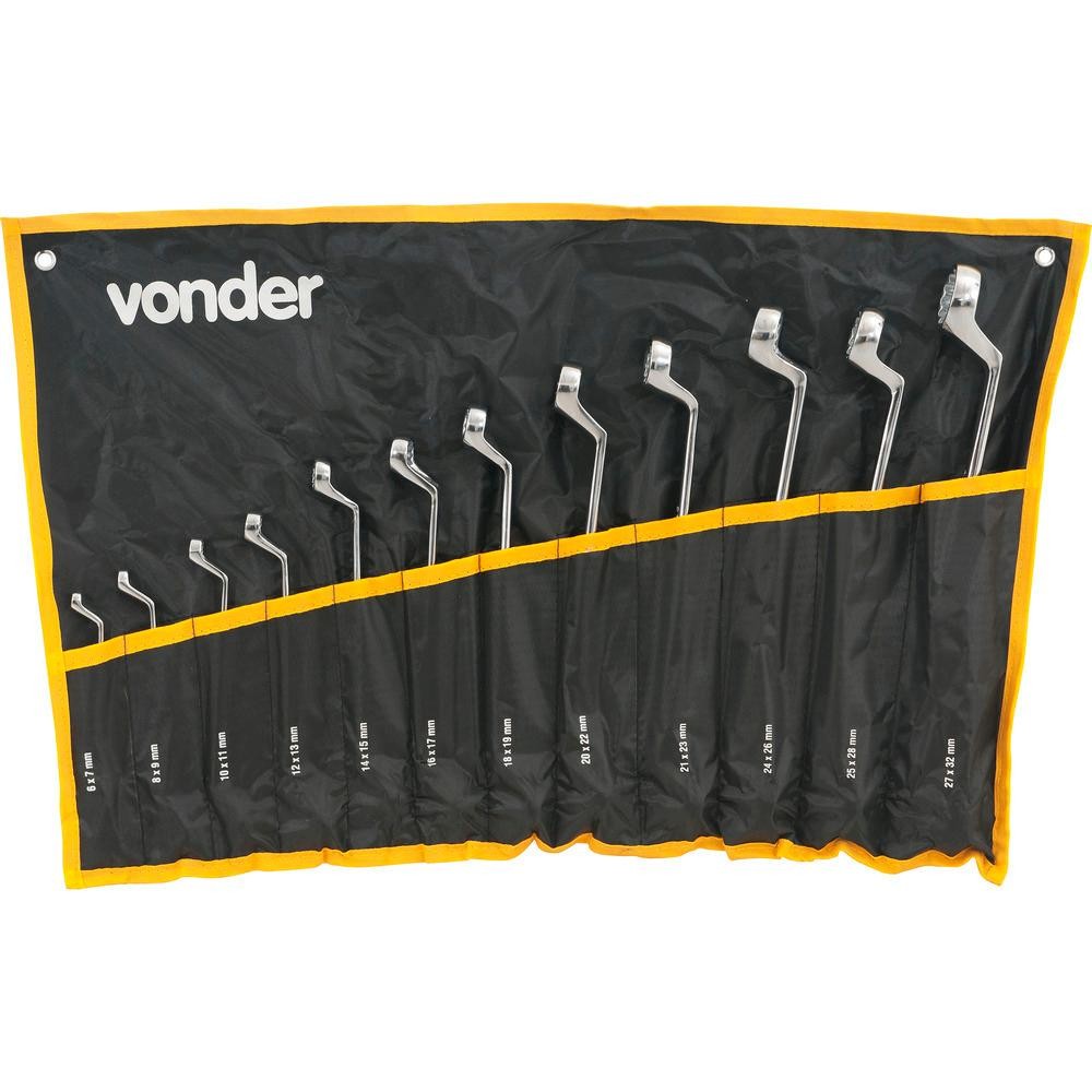 Jogo Chave Estrela 6-32mm Cromo Vanádio Cromada Com 12 Peças em Oferta na Shopee