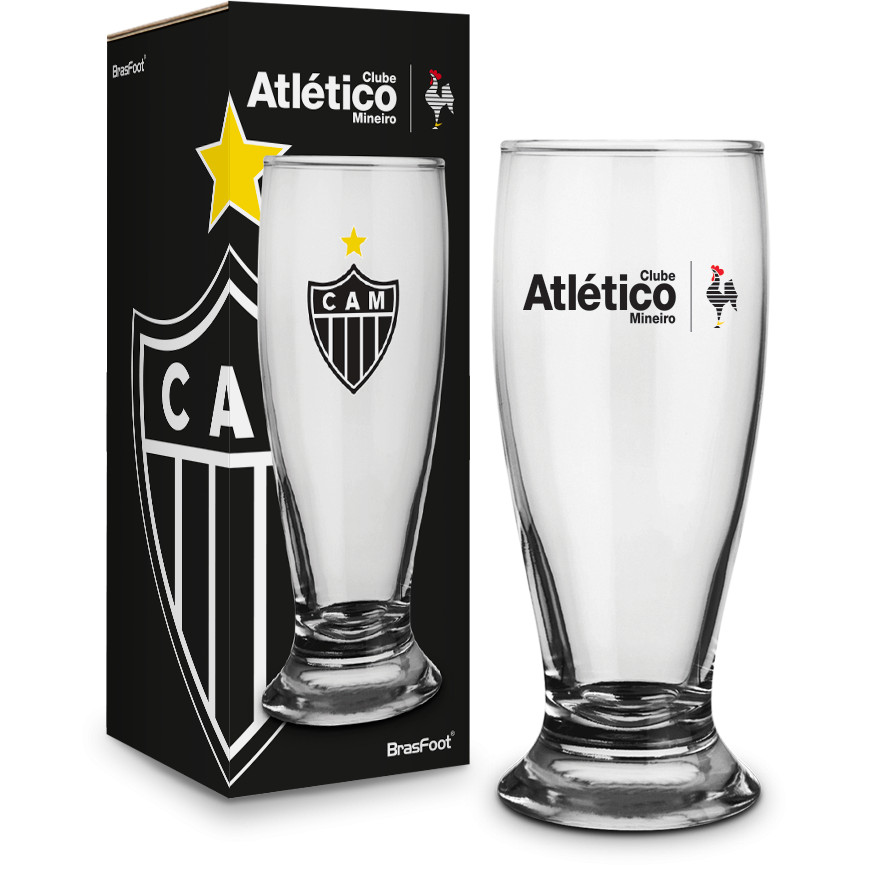 Copo Cerveja Chopp Clube Atlético Mineiro Taça Tulipa Galo Original Envio Imediato em Oferta na Shopee