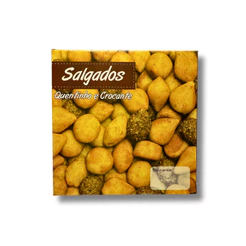 Caixa de Salgado Pequena 20x20x5 - Fundo Branco - 25un