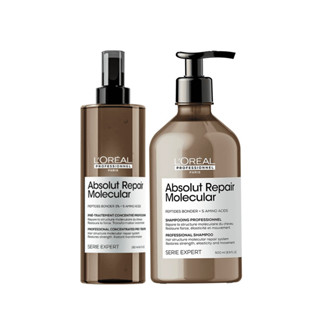 Kit Absolut Repair Molecular Shampoo 500ml e Pré-Shampoo - LÓreal em Oferta na Shopee