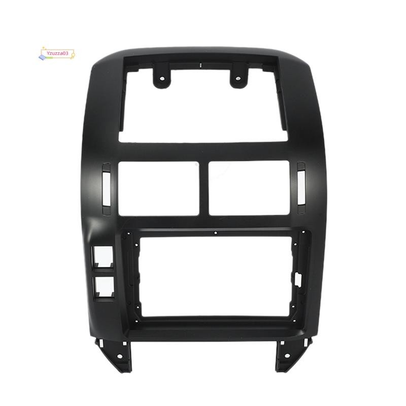 1 Peça Kit De Moldura Estéreo Do Carro De Montagem Placa Frontal Interior Painel Centro Facia Acessórios Para VW Volkswagen Polo 2004-2011