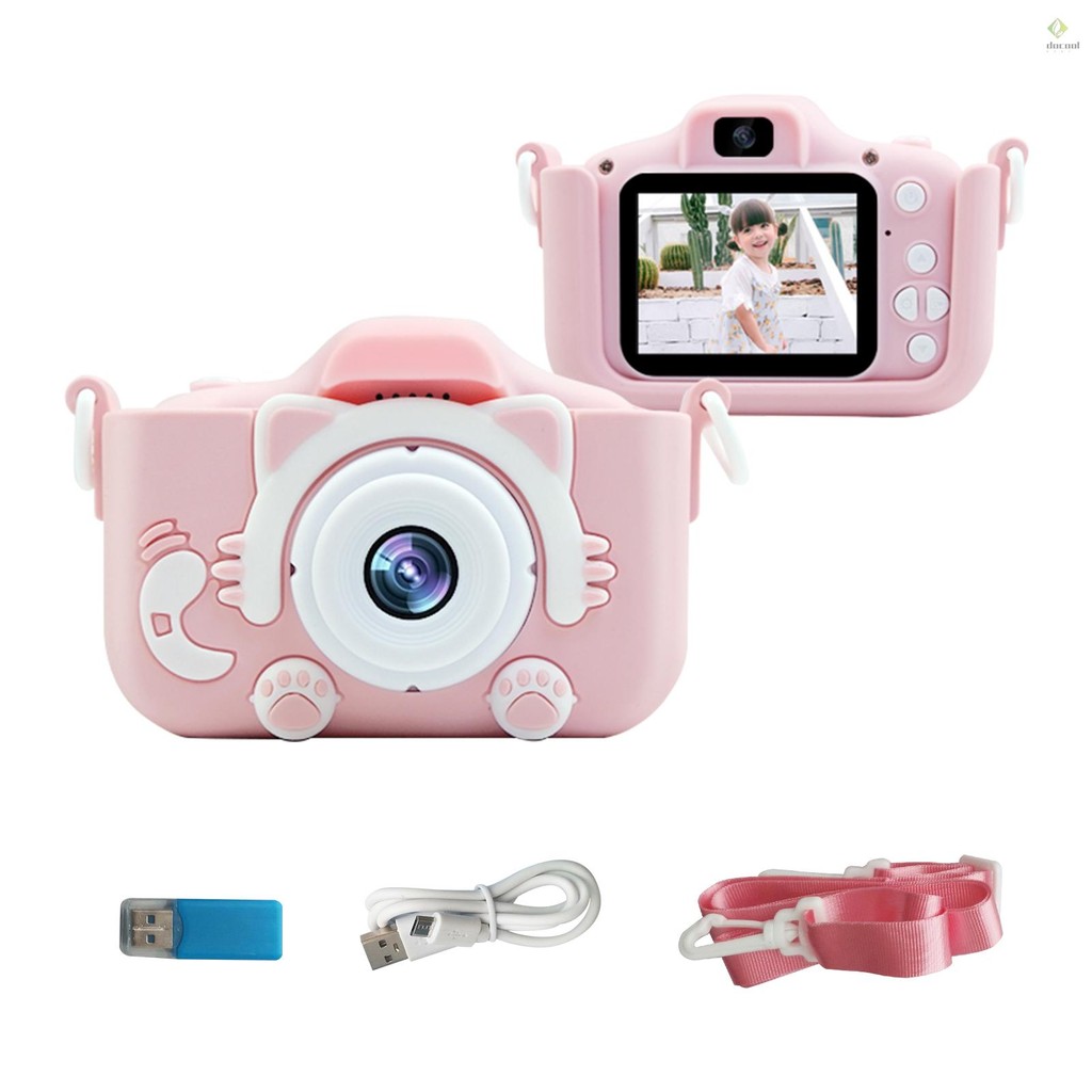 Câmera Digital Infantil Portátil 20MP 1080P HD De Vídeo Filmadora Selfie Recarregável Fofa Com Tela De 1.9 Polegadas Cartão De Memória De 32 Gb Jogos De Suporte Fotografia Ao Ar Livre Nascimento