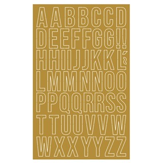 Aplique Alfabeto LT - Papel Laminado - Dourado 56 Letras em Oferta na Shopee