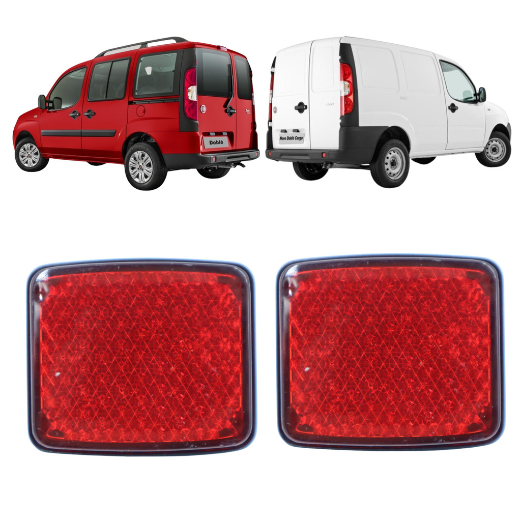 Par Refletor Parachoque Traseiro Doblo Cargo Doblo 2010 2011 2012 2013 2014