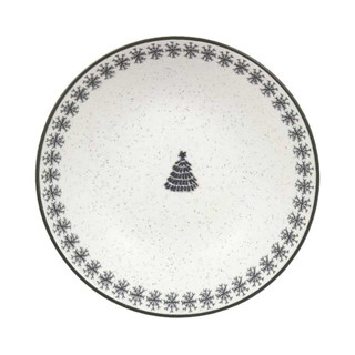 Jogo de 6 Pratos Fundos 20,5 cm Oxford Vilarejo de Natal em Oferta na Shopee