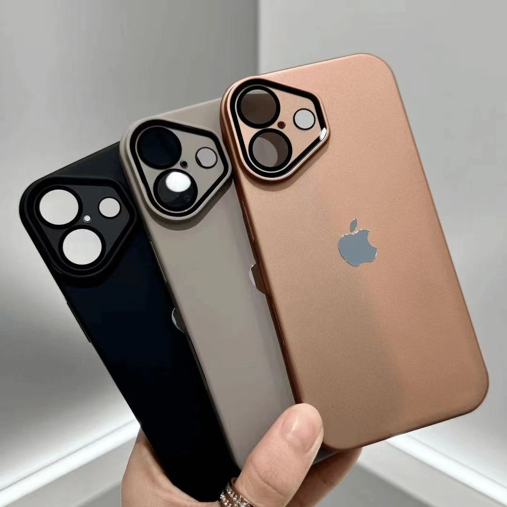 Novo Deserto Ouro Duro Caso PC Fosco À Prova De Choque Para iPhone 16 15 14 13 12 Pro Max Com Protetor De Lente Da Câmer em Oferta na Shopee