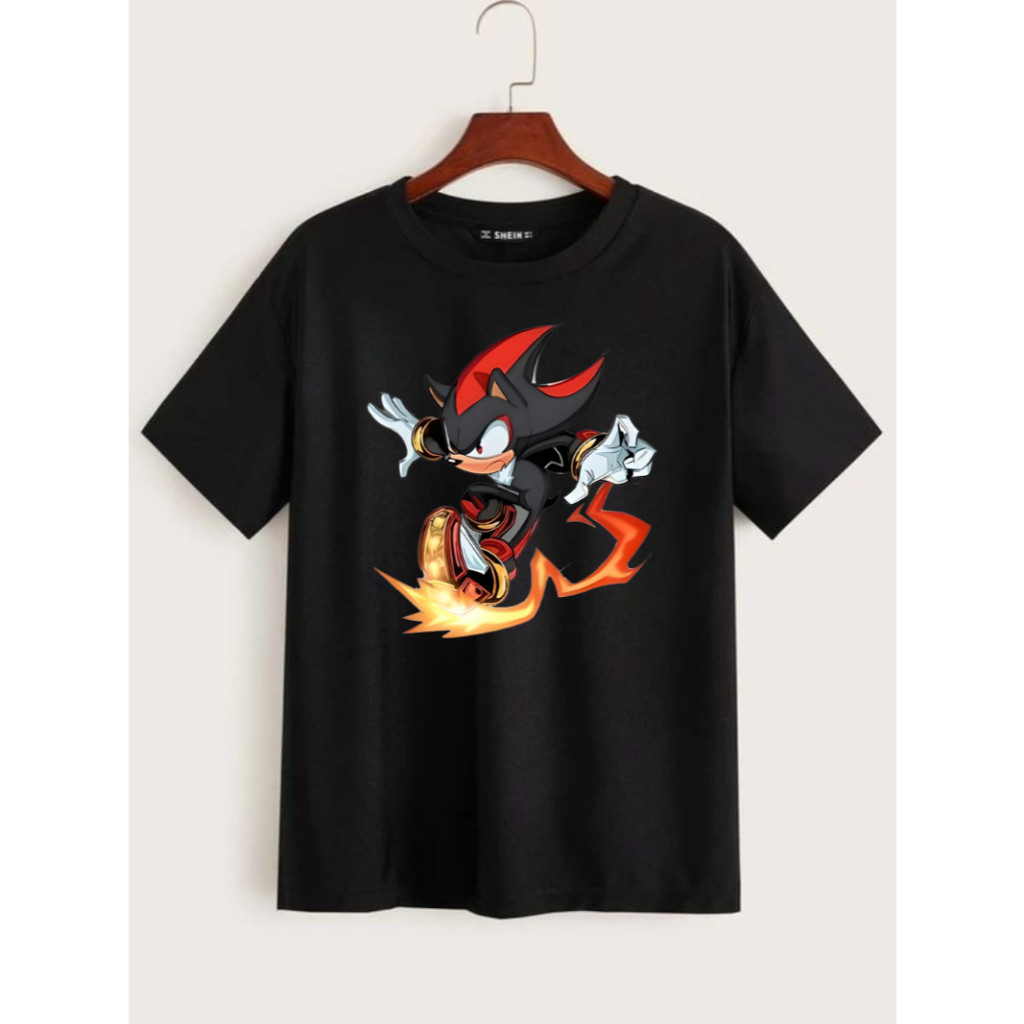 Camiseta Shadow Sonic Personagens Filme Jogo Game P ao GG Game Jogos Online Camisa Unissex Algodão Coloridas