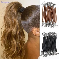 Adegree 10 Peças Faixas De Cabelo Elásticas De Borracha Para Rabo De Cavalo Mulheres Ganchos De Goma Novos