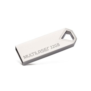 Pendrive Multilaser Diamond PD851, 32GB, Prata em Oferta na Shopee