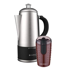 Kit Cafeteira Italiana Gran 1,5L-Moedor De Café Cadence 110V