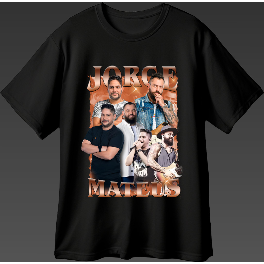 Camisa Camiseta Jorge Mateus 2.0 Show Lançamento 2025 Tecido Leve Em 100% Algodão Modelo Bonito Para Festas Varias Cores