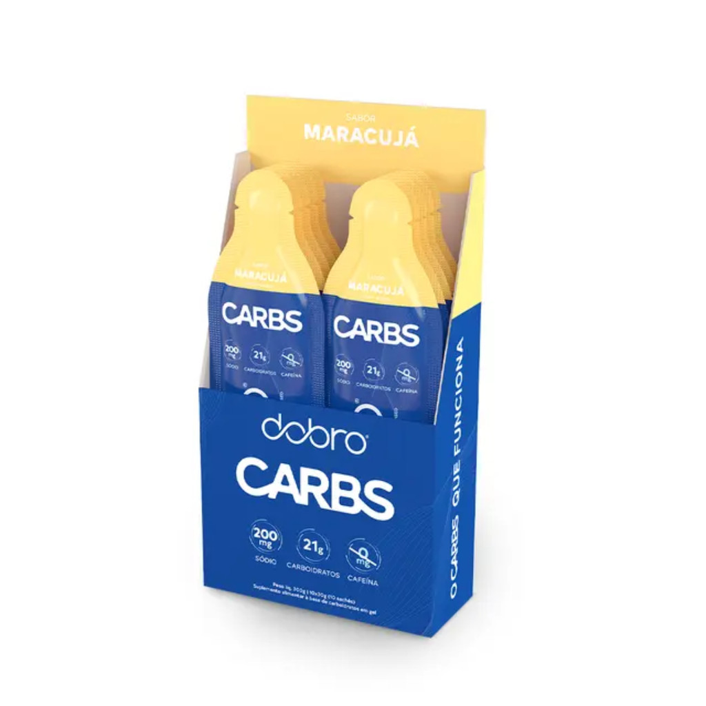 Carbs Gel Sabor Maracuja Dobro Cx 10 Saches 30g Sem Cafeina em Oferta na Shopee