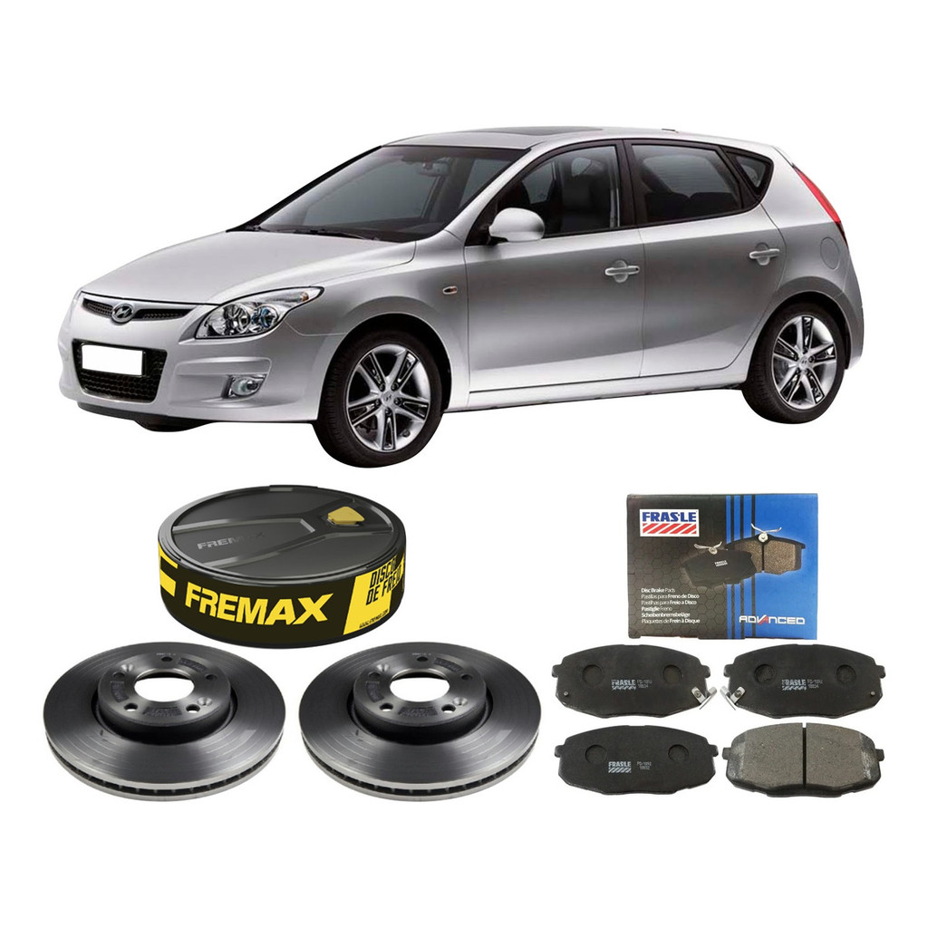 Kit Disco Fremax + Pastilha Frasle Diant I30 2.0 2009 à 2012
