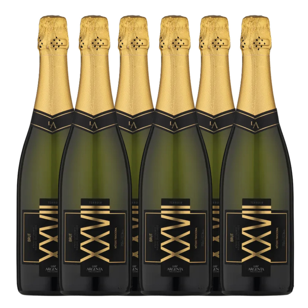 Espumante Luiz Argenta Brut Terroir XXVII Caixa Com 6 Unidades em Oferta na Shopee
