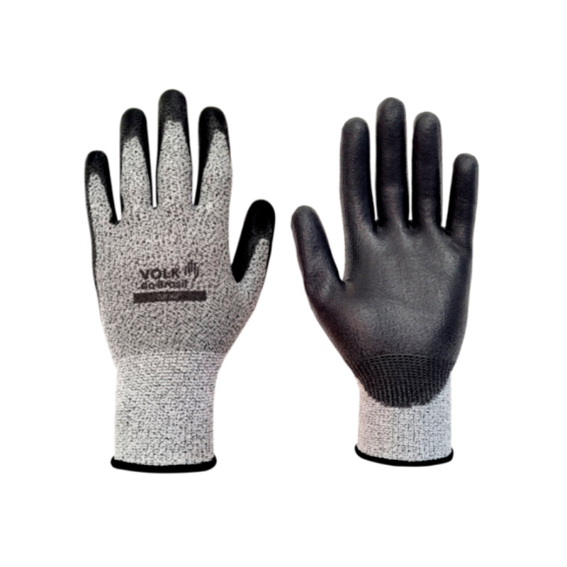 Luva de Segurança Fibras Sintéticas PEAD Cut Soft  Banho Palmar PU  Riscos Mecânicos  C.A. 46288