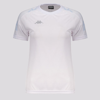 Camiseta Kappa Athens Feminina Branca em Oferta na Shopee