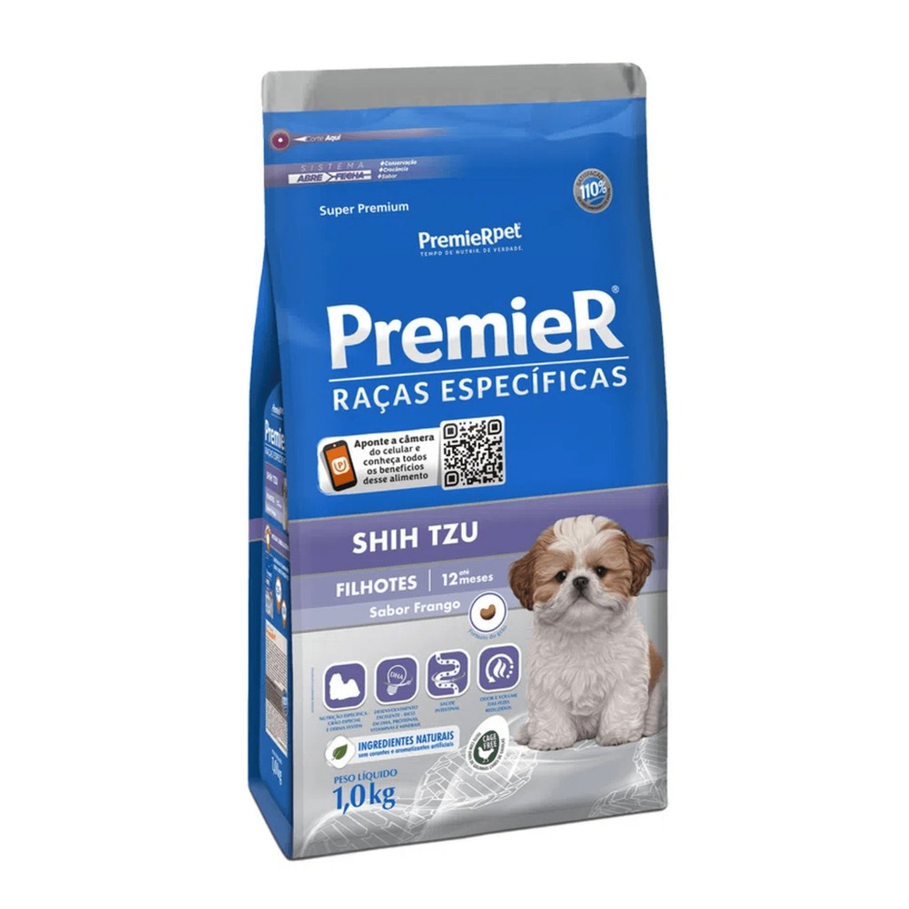 Premier Racas Shih Tzu Filhote 1Kg