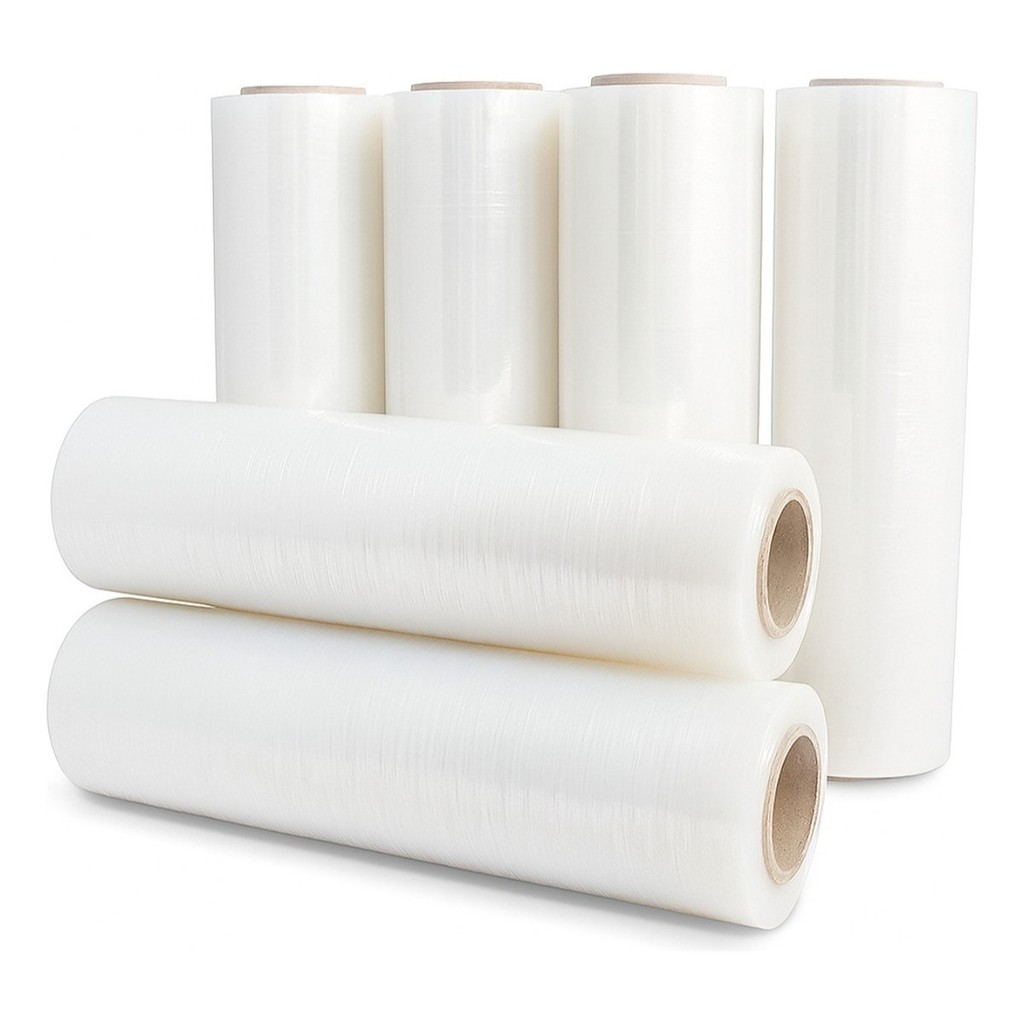 Bobina Filme Stretch 500mm 3kg  Kit 6 Rolos Para Embalagem