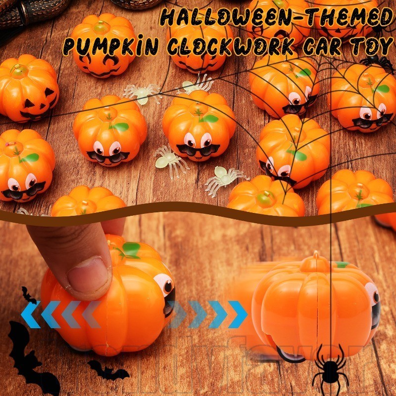 20 Unidades De Brinquedos De Carro Pull-Back De Abóbora De Halloween-Brinquedo Engraçado De Rally-Presente Divertido Rel