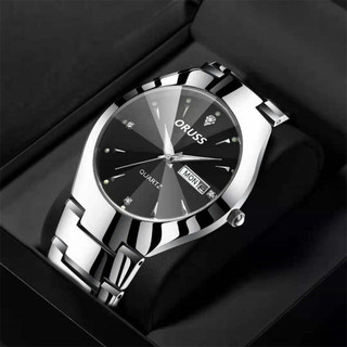 ORUSS Relógio De Pulso Para masculino De Aço Inoxidável À Prova D'água Luxo Automático De Quartzo