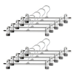 Cabides Presilha Metal Cromado Kit Com 10 Para Saia Calça Bermuda Vestido Atacado em Oferta na Shopee