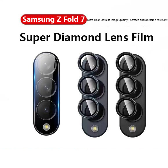 Película Protetora De Lente Para Samsung Galaxy Z Fold 7 6 Slim 6 5 4 5G Anel De