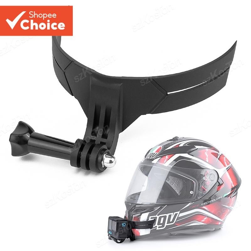 Ready Stock Montagem do Queixo para Capacete Motocicleta Ajustável Adesivo GoPro Hero 11/10/9/8 Insta360 Câmeras de Ação