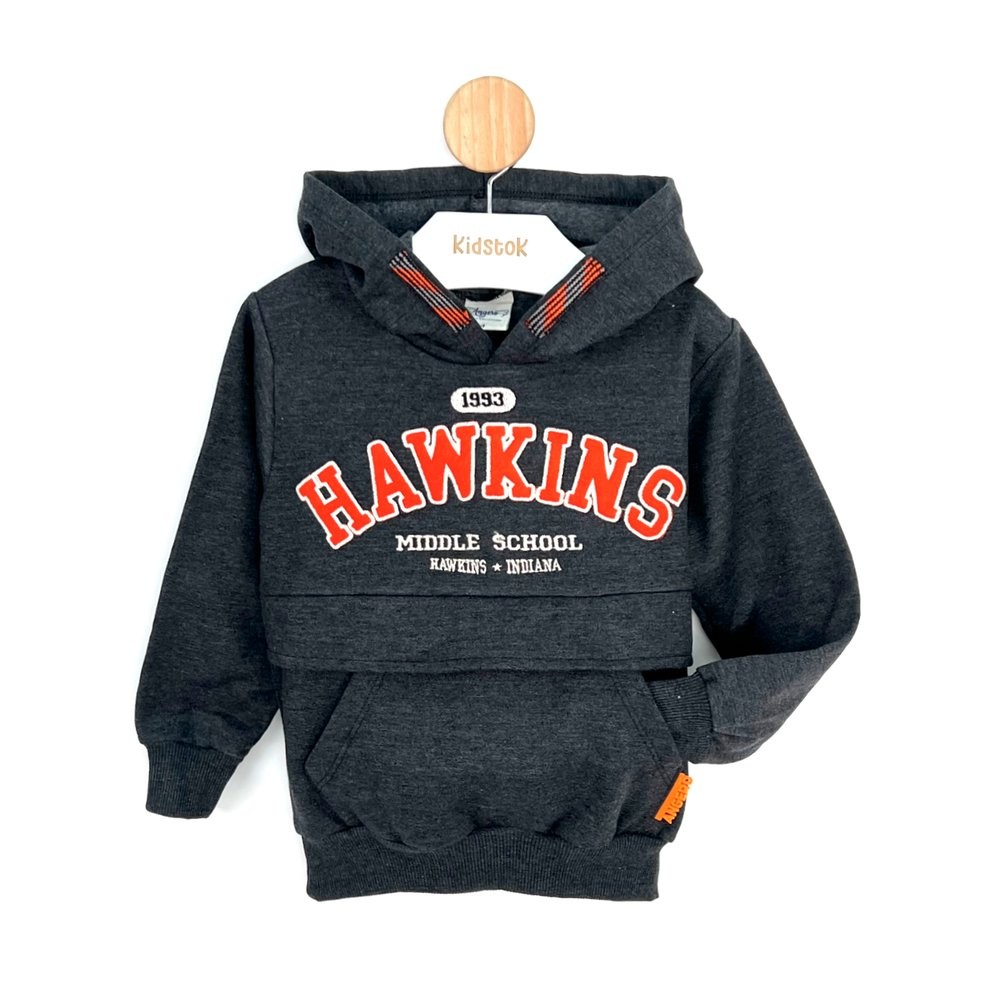 Blusão Menino Flanelado Capuz Hawkins - Angerô em Oferta na Shopee