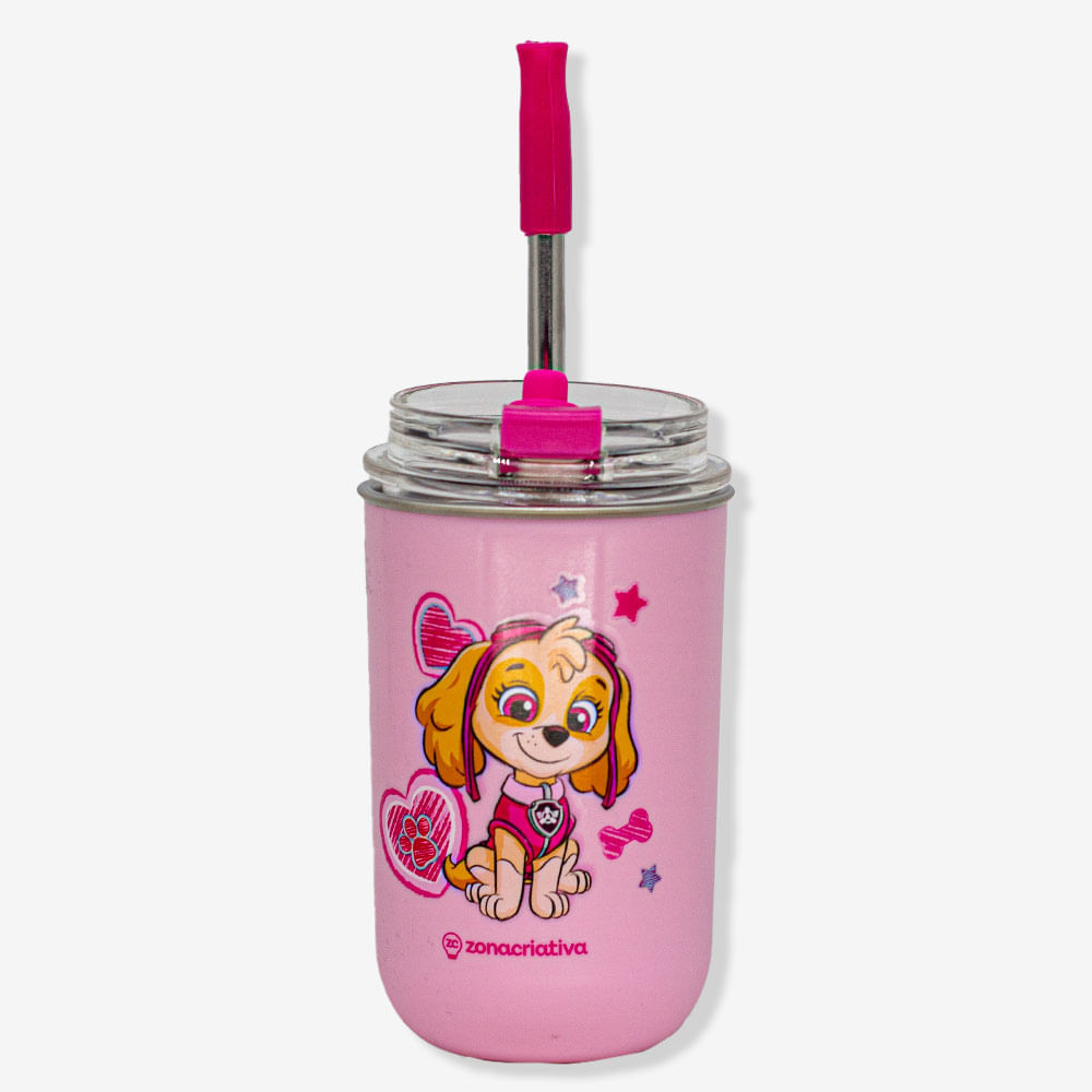 Copo Neo com Canudo Skye – Patrulha Canina - Home & Living