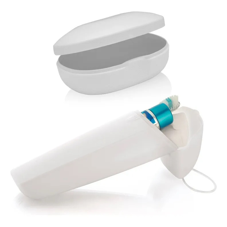 Kit Porta Escova E Saboneteira Banheiro Viagem Lavabo - Branco em Oferta na Shopee