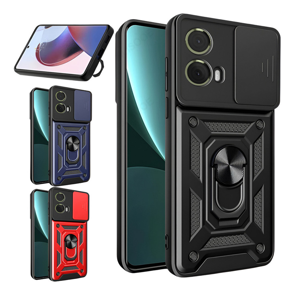 Capa Capinha Militar Para Celular Motorola Moto G85 Armadura Case Anti Impacto Com Suporte Anelar em Oferta na Shopee