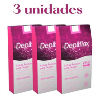 Kit C/ 3 Folhas Depilatória para sobrancelha design 60 folhas em Oferta na Shopee
