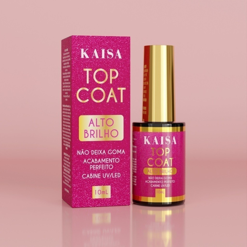 Top coat Kaisa 9g Finalizador Selante com Alto brilho para Unhas Acrigel