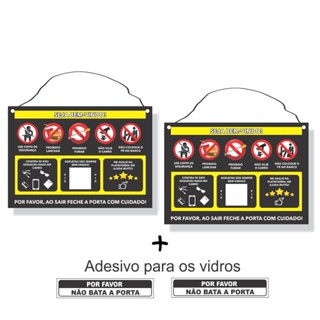 Kit 2 Placas Motorista de Aplicativo + 2 Adesivos QR Code em Oferta na Shopee