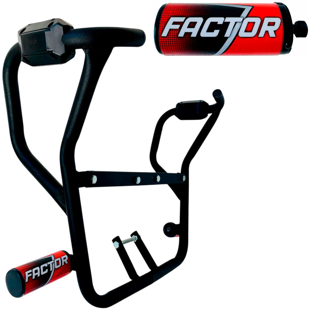 Factor 150 Modelo 2023 Protetor Carenagem Motor Tanque Vermelho Mata Cachorro com Pedal Slider Moto
