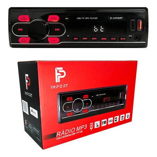 Som Rádio Mp3 Usb Sd Bluetooth Som De Qualidade Fm Aux Completo